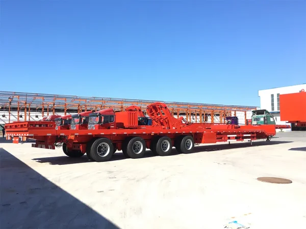 Hydraulic Steering Extendable Windmill Blade Flatbed Trailer