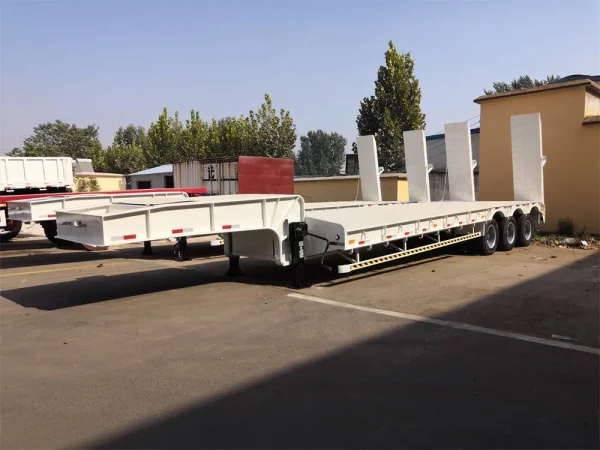 80Tons Lowboy Semi Trailer