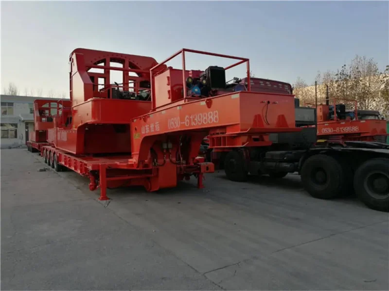 detachable goose neck low bed trailer