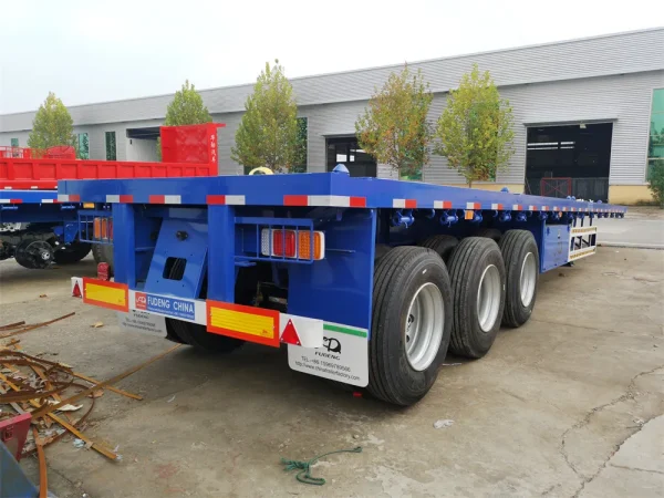 good price Chinese 40ft flatbed container trailer