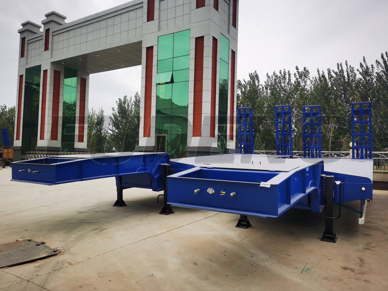 4 axles low bed trailer