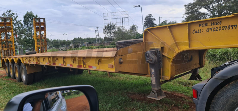 4 axles lowbed trailer