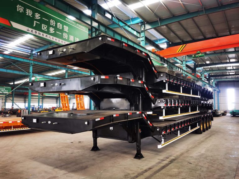 4 axles lowbed trailer