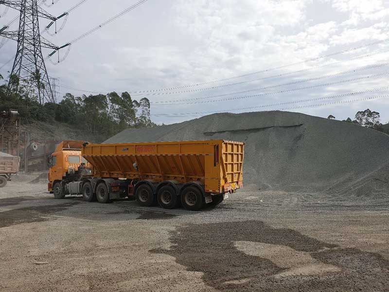 3 axles tipper trailer