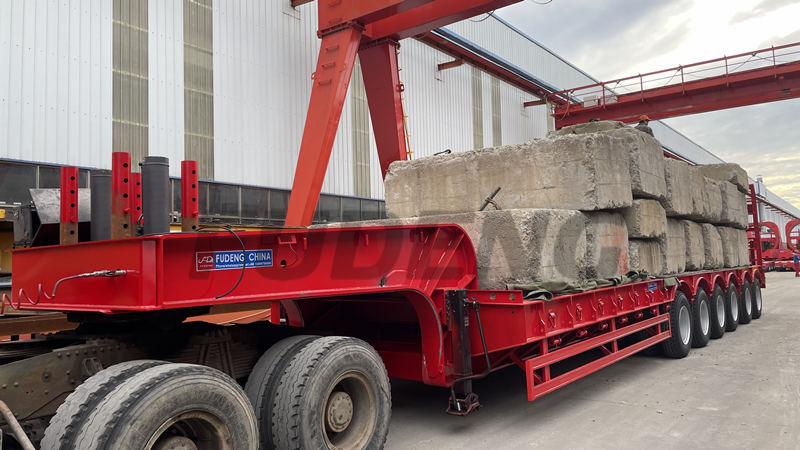 4 Axles lowboy Trailer