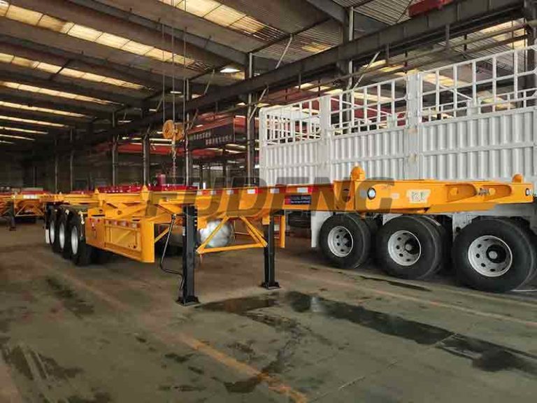3 Axle 40 Foot Skeleton Semi Trailer