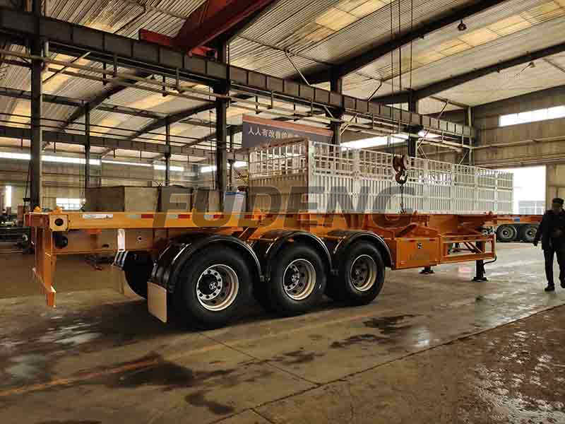 3 Axle 40 Foot Skeleton Semi Trailer1