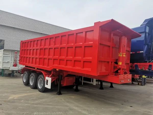 3 Axles 50T Square Dump Trailers