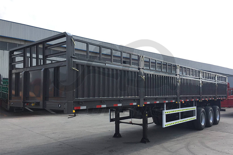 Tri axles sidewall fence cargo semi trailer