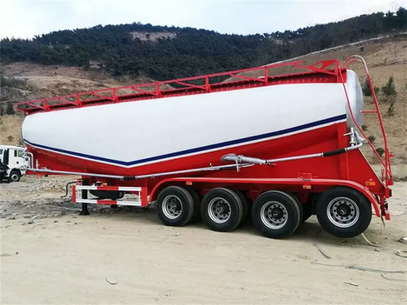4 Axle Bulk Cement Tank Semi Trailer
