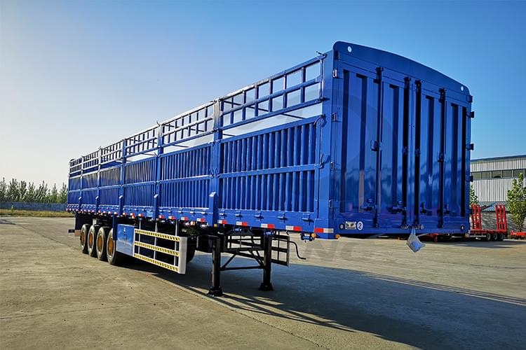 4 Axle 80T Fence Loose Cargo Semi Trailer
