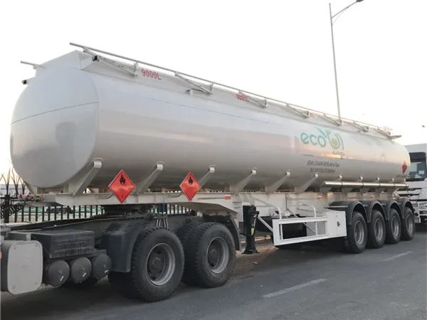 4 axles 54000liters 6 compartments oil tank fuel semi trailers