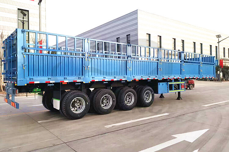 4 Axles Dropsides Bulk Cargo Trailer