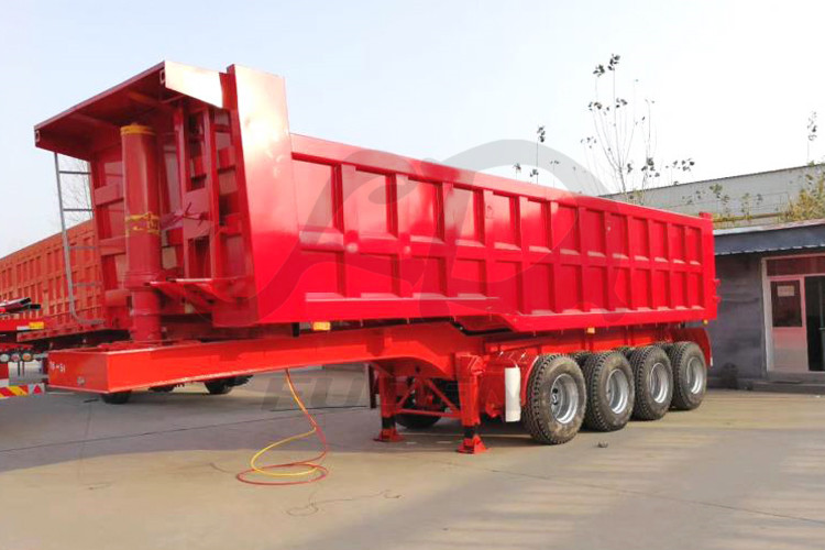 4 axles 36-40 cubic rear tipper dump truck trailers