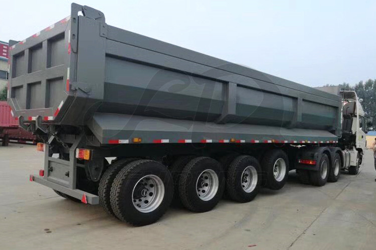 4 axles 36-40 cubic rear tipper dump truck trailers