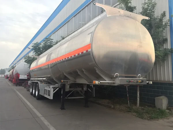 42000liters aluminum alloy fuel tanker truck trailers for sale