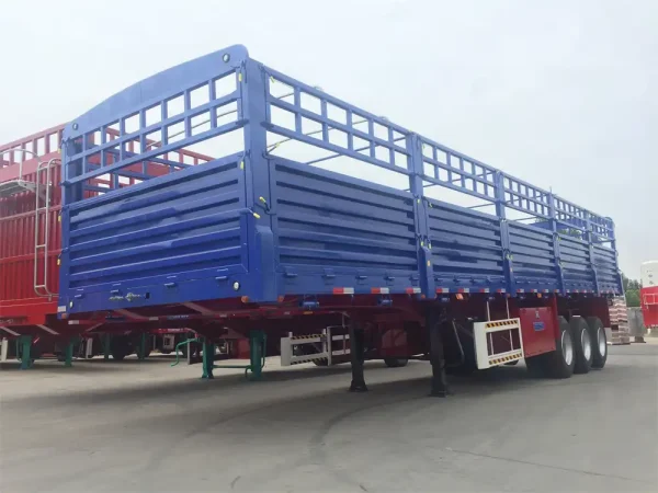 60T Dropside Fence Loose Cargo Sidewall Trailer