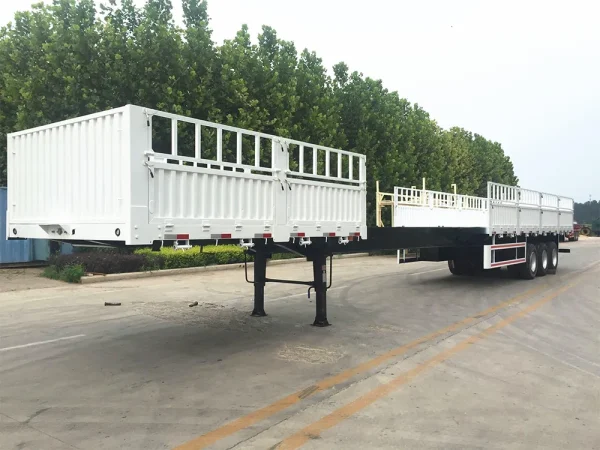 Extendable Drop Sidewall Loose Cargo Semi Trailer