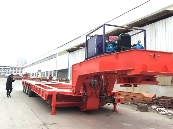 Detachable Gooseneck Lowbed Trailer