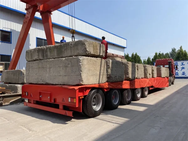 150T-1000T Modular Trailer Hydraulic Steering Low Bed Trailer