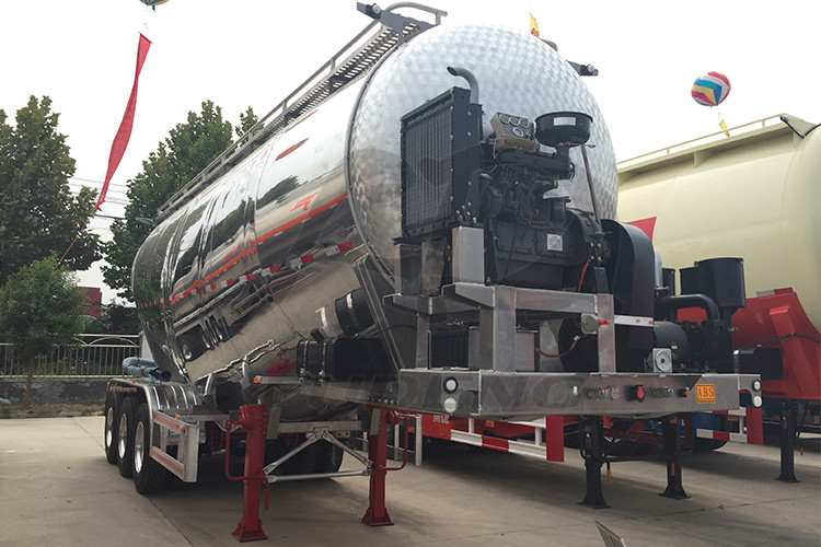 Aluminum cement bulker tank semi trailer