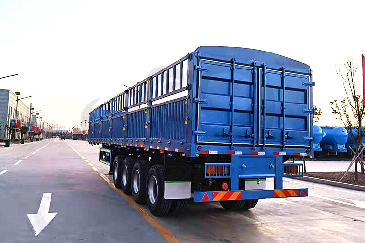 4 Axles Dropsides Bulk Cargo Trailer