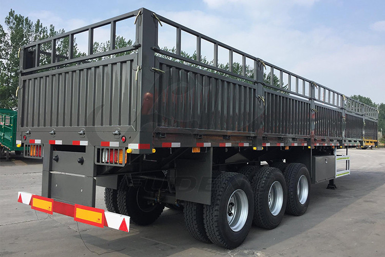 Tri axles sidewall fence cargo semi trailer
