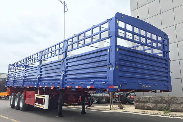 3 axle 50t fence cargo semi trailer