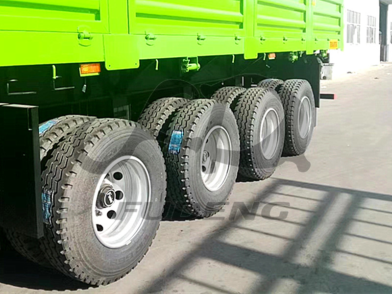 100Tons Fence Cargo Semi Trailer