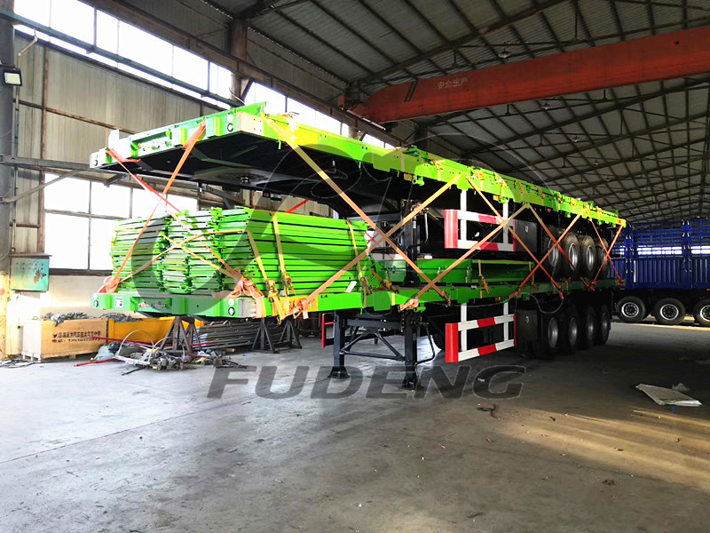 100Tons Fence Cargo Semi Trailer