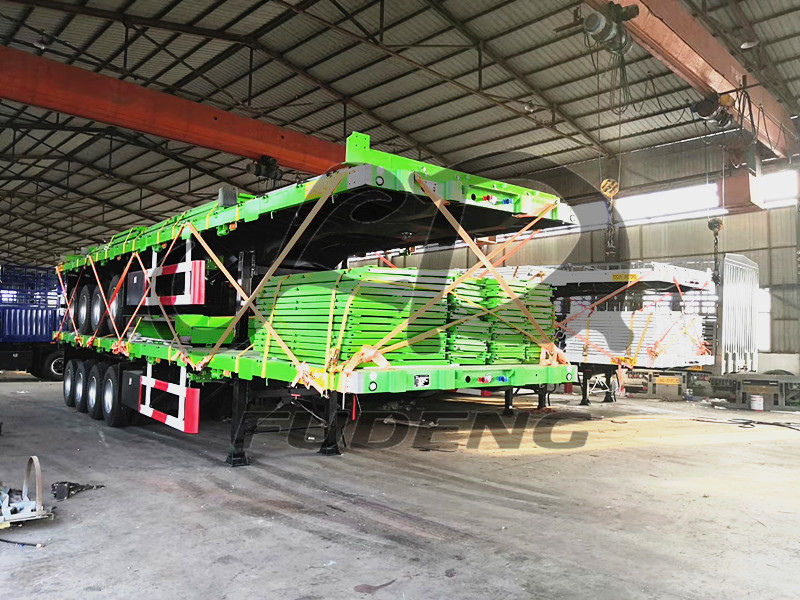 100Tons Fence Cargo Semi Trailer