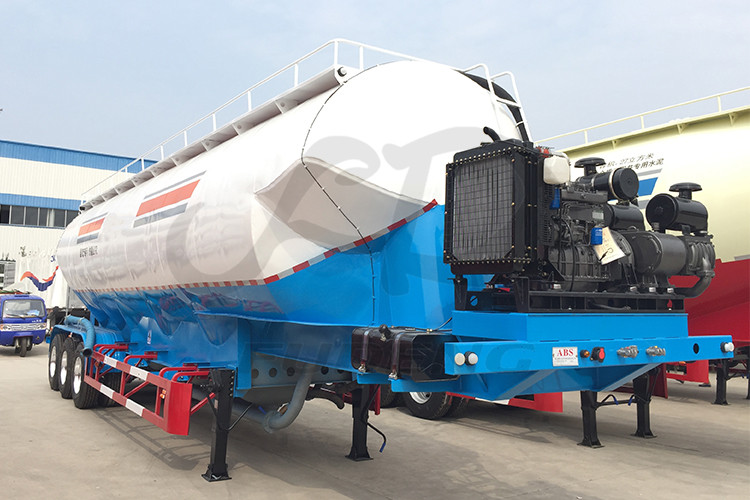 Grain flour dry powder tank semi trailer