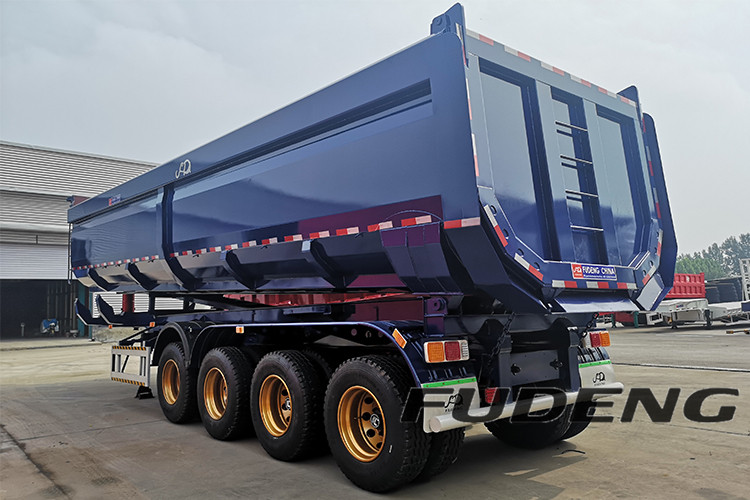 4 Axles U Shape Tipper Semi Trailer