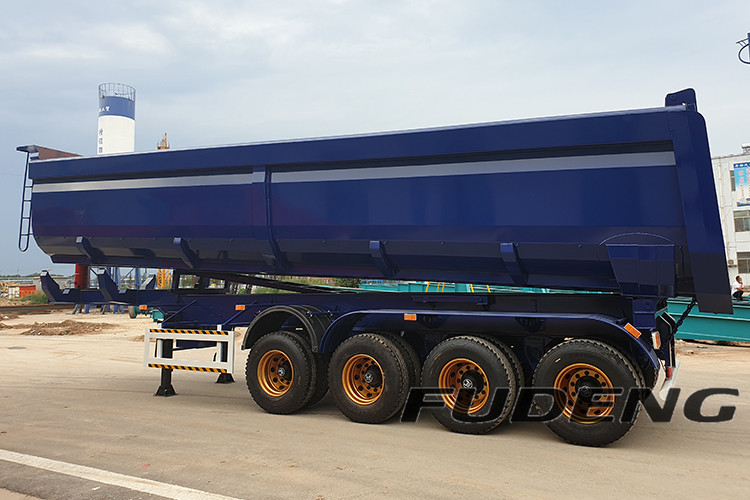 4 Axles U Shape Tipper Semi Trailer