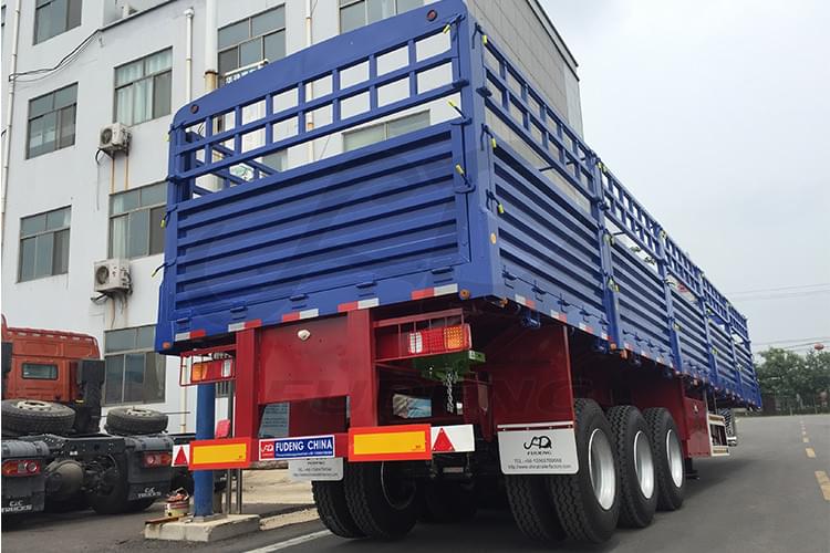 3 axle 50t fence cargo semi trailer