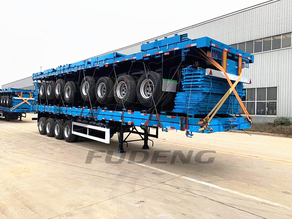 Four Axles Cargo Semi Trailer