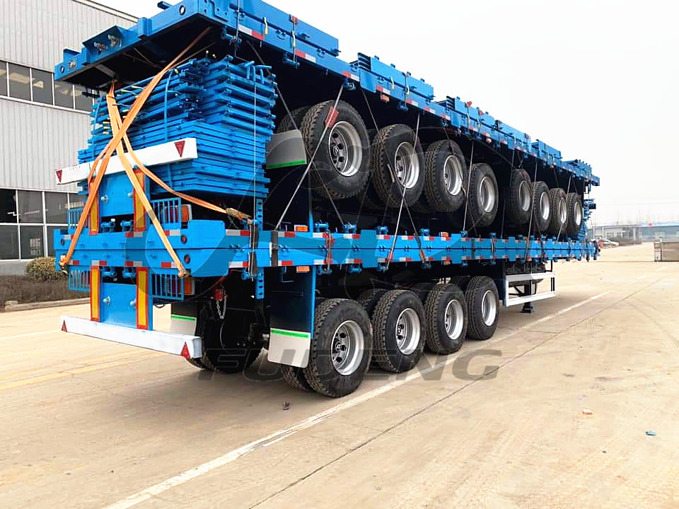 Four Axles Cargo Semi Trailer