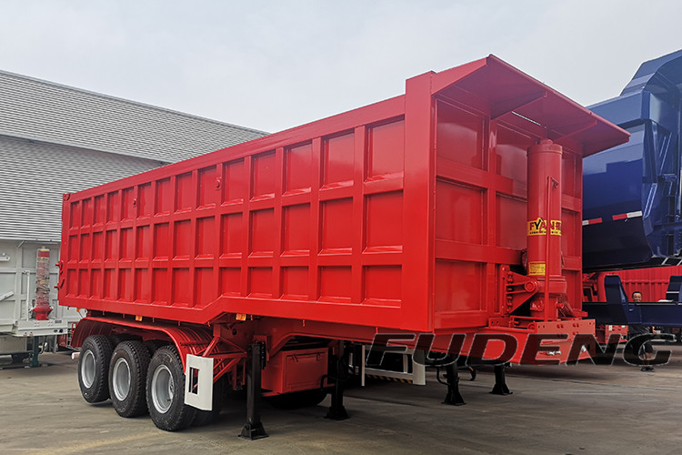 3 Axle 50T Square Dump Trailers
