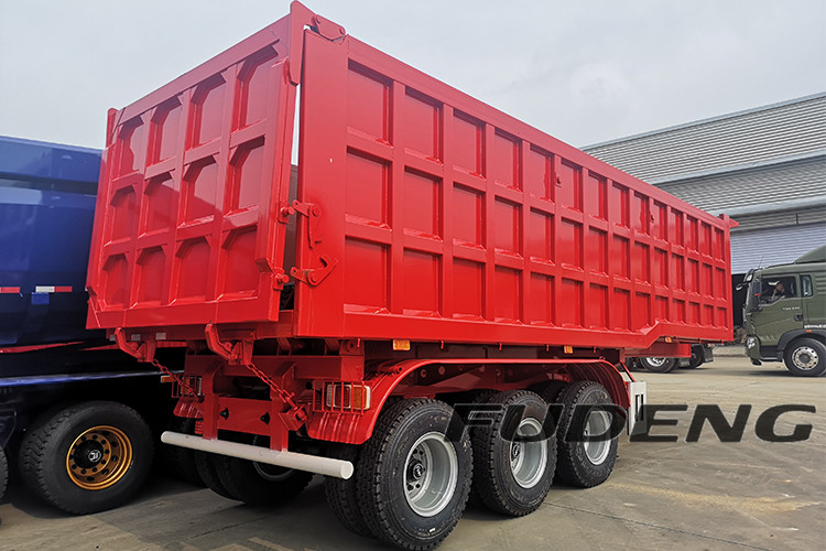 3 Axle 50T Square Dump Trailers