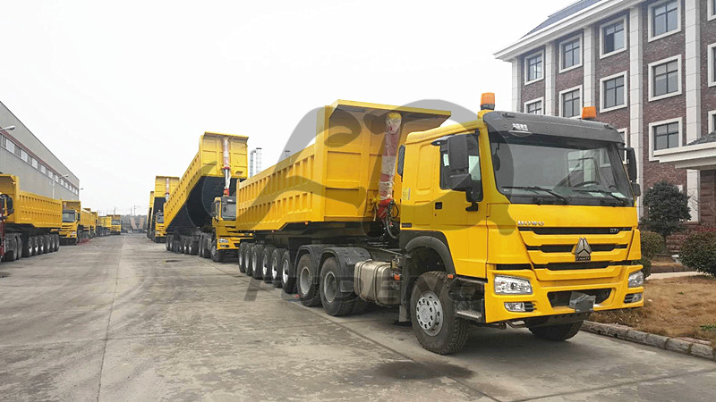 6 Axles 45 Cubic Meters Tipper Trailer