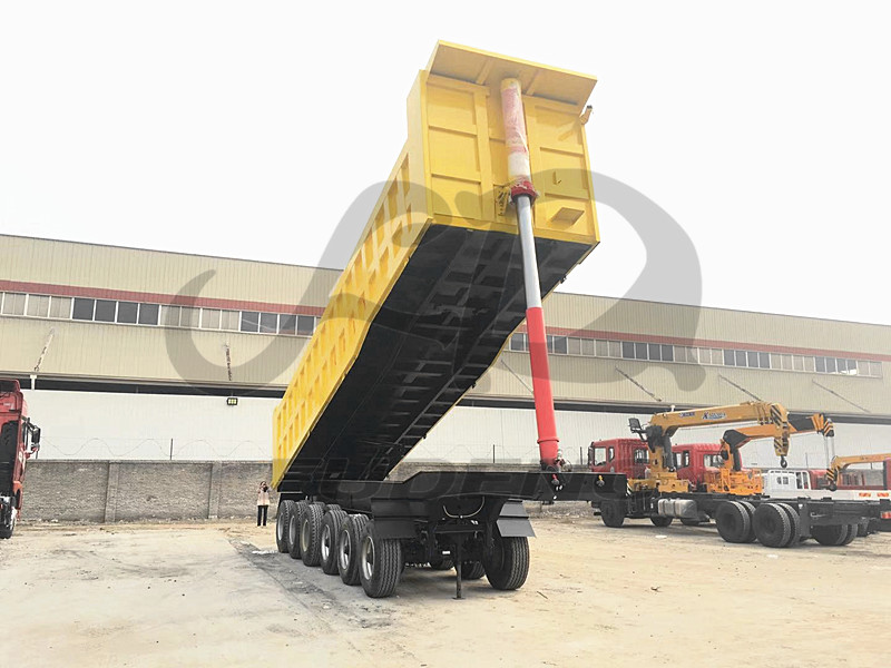 6 Axles 45 Cubic Meters Tipper Trailer