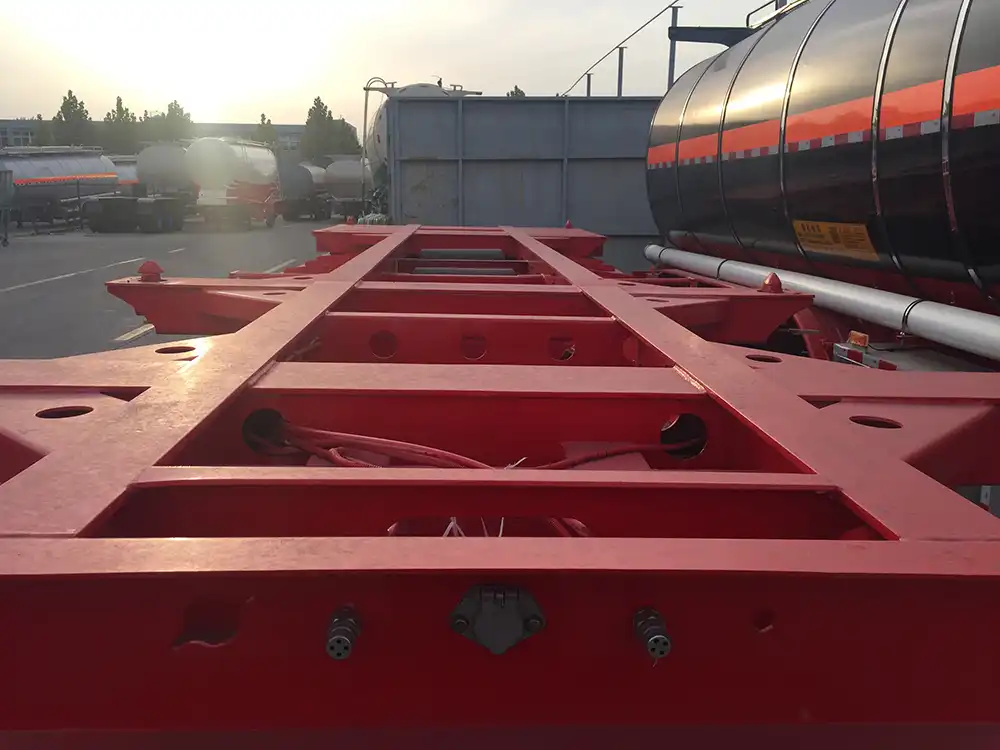 Skeleton chassis trailer