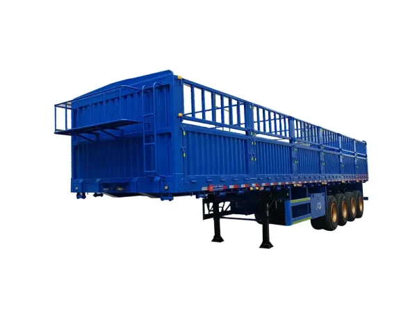 4 Axles Bulk Cargo Fence Trailer