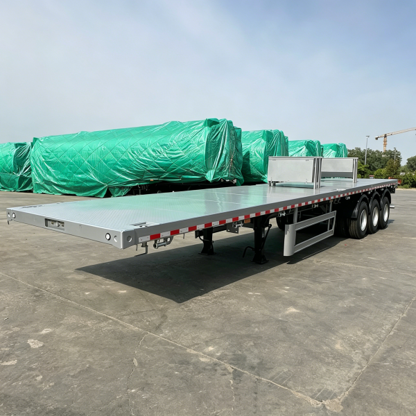 3 Axles Flatbed Semi-Trailer For Sale - 图片 6