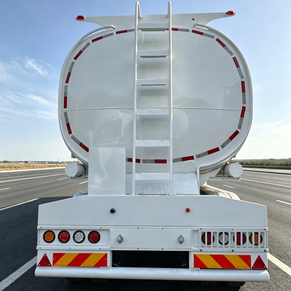 3-Axis Aluminum Alloy Oil Tank Semi-Trailer For Sale - 图片 2
