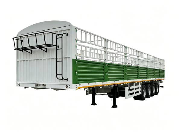 13m High Guardrail Cage Semi-Trailer For Sale - 图片 3