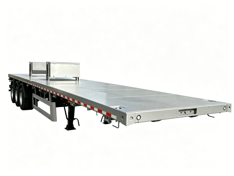 3 Axles Flatbed Semi-Trailer For Sale