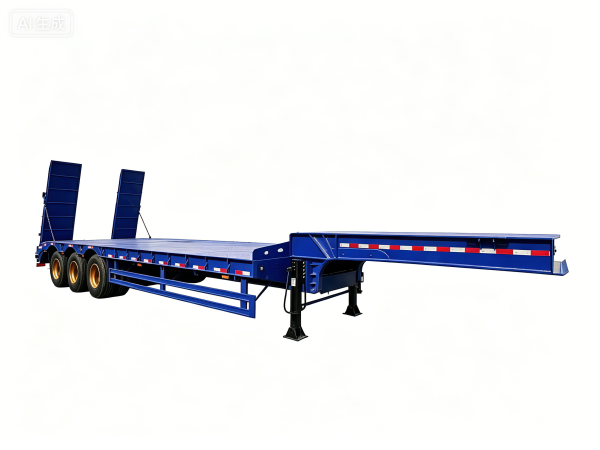 3 Axles Lowbed Semi-Trailer (Lowboy) For Sale