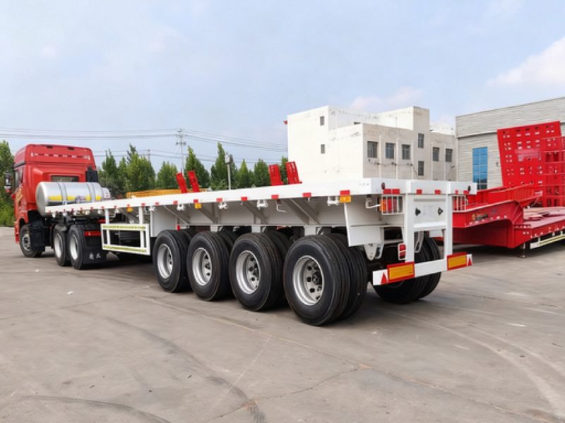 3 Axles Lowbed Semi-Trailer