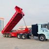 3 Axles Shape Rear Dump Semi-Trailer